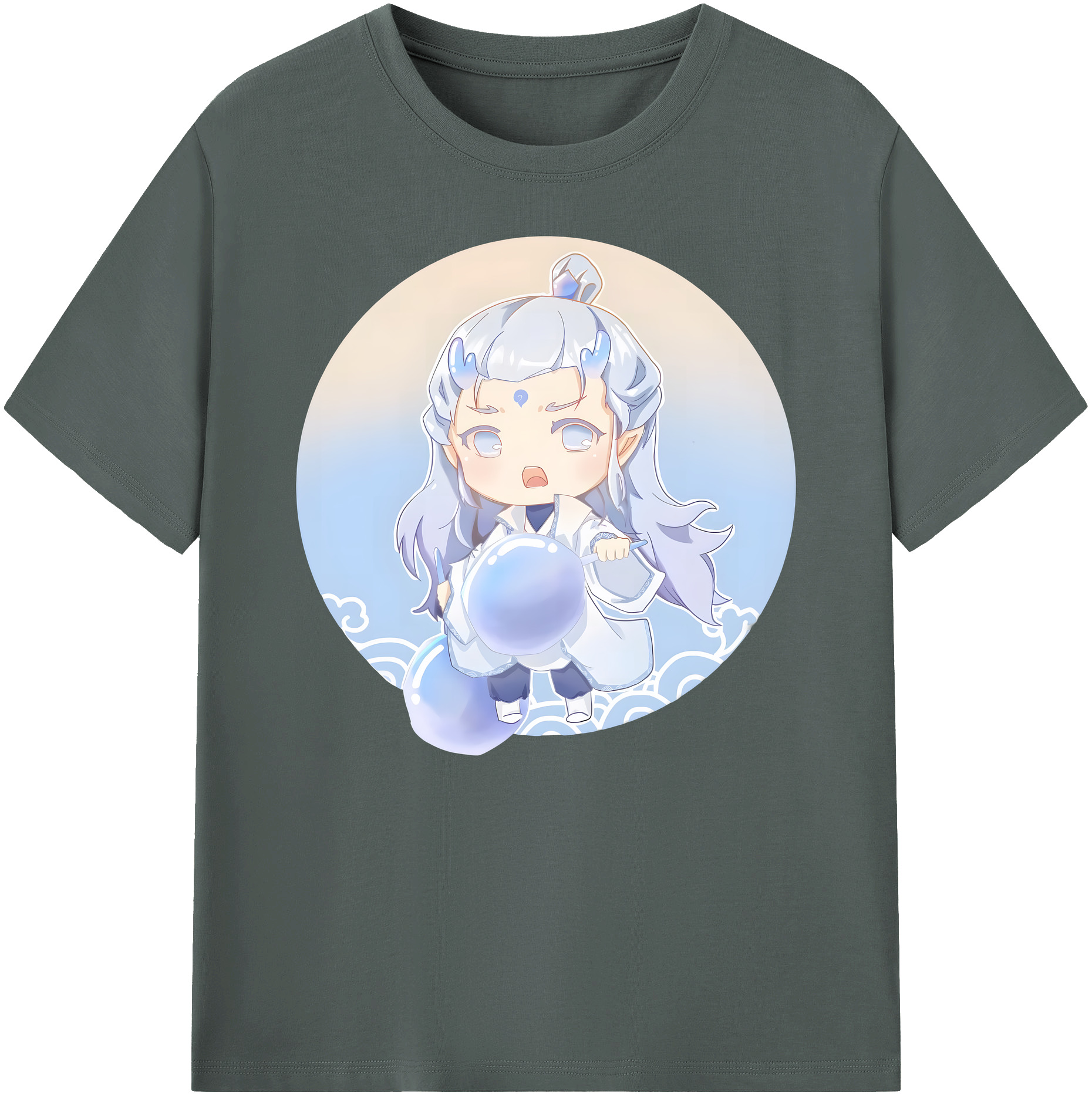 （画像用） Ne Zha 2 ナタ 魔童の大暴れ 綿100％ メンズ半袖Tシャツ｜肌触りやわらか＆通気性